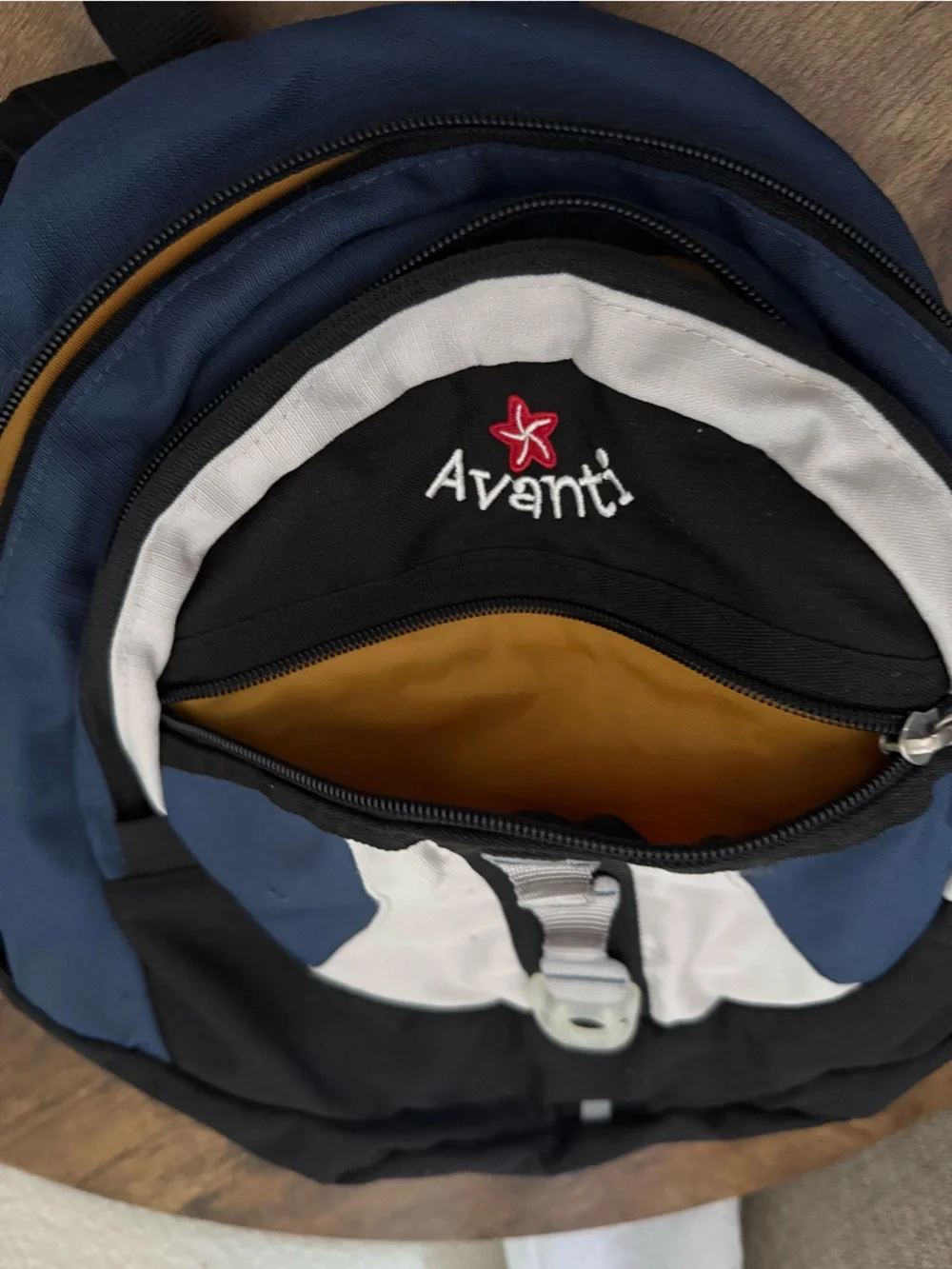 Y2k Vintage Surfwear Avanti Mini Backpack Bag Blue White 90s Boho Hippie Beach